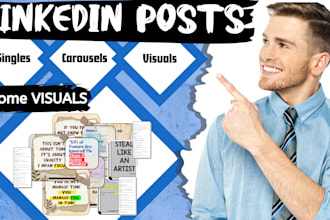 write and design high performing linkedin posts for growth and leads