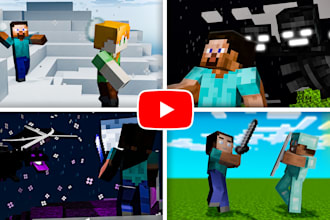 design high quality minecraft 3d thumbnails