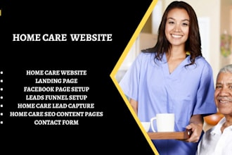 design a responsive home care and health care website