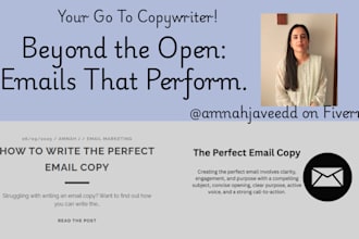 write persuasive email copy as your expert email copywriter