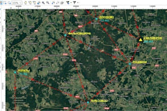 create gis vector map, shapefile and spatial analysis,  gis mapping