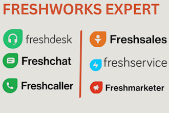 setup your complete freshworks freshmarketer freshsales freshdesk freshchat