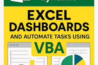 create excel dashboard and automate tasks using vba