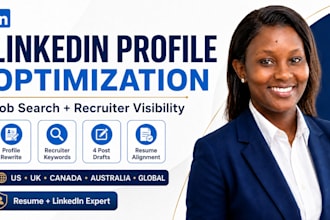 provide linkedin profile optimization for job search and recruiter visibility