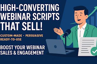 write clear and compelling webinar scripts for any niche