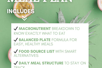create a personalized meal plan and balanced plate guide