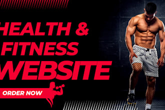 build fitness website, health and fitness, gym website, personal trainer, fit