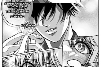 draw comic in manga or anime style based on your script