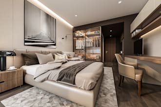 render photorealistic 3d interior design living room bathroom virtual staging 2d