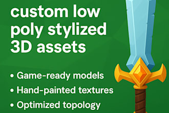 make low poly assets in blender
