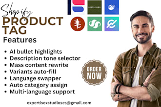 setup shopify product tag dondo ecommattic  chatgpt ai addify cinni ai blissful