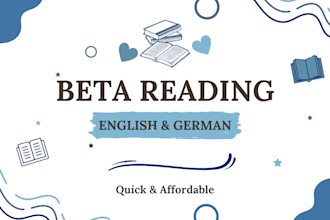 beta read your manuscript
