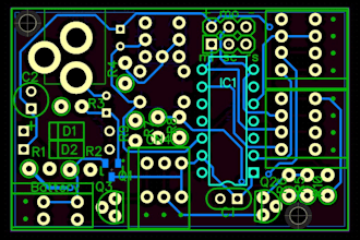 design pcb circuits and shematics with kicad or easyeda