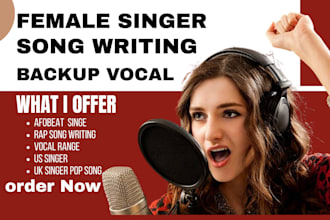 be your afrobeat female singer rap song vocal range and backup vocal
