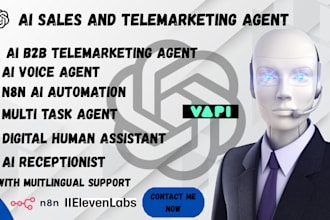 build n8n ai sdr voice agent b2b ai telemarketing sales agent multi task agent