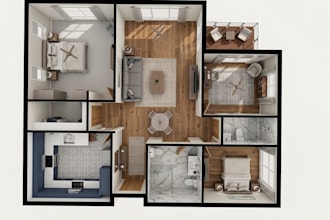 create professional 2d and 3d floor plans and renderings using floorplanner