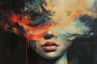 make abstract geometric digital art