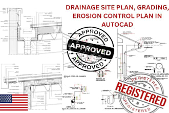 drainage plan, grading, erosion control, stormwater, autocad site plan engineer