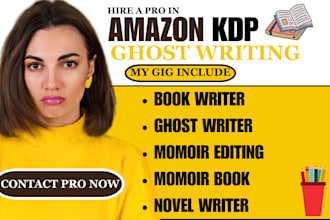 do ebook writer ghostwriting  autobiography memoir novel editor fiction novel