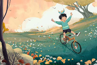 children story book illustration and children story book illustration