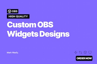 design custom widgets in obs