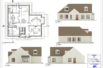 create 2d autocad drawings and 3d revit bim models