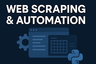 create a custom web scraping or automation script