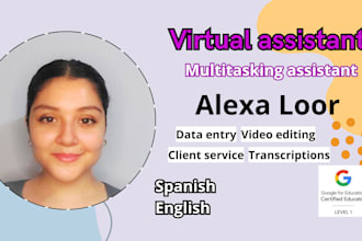 help with data entry and administrative virtual assistance