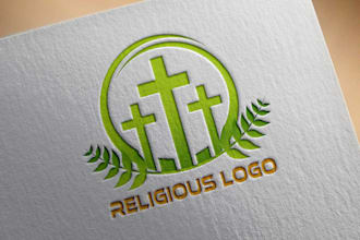 create premium christian ministry religious and church logo