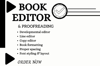 professionally proofread and copy edit your book