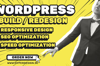 do responsive wordpress web design development and website redesign