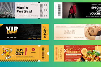 do custom event invitation and ticket design