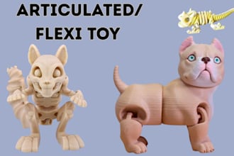 design toy for 3d printing 3d articulated model flexi toy articulated toy 3d toy