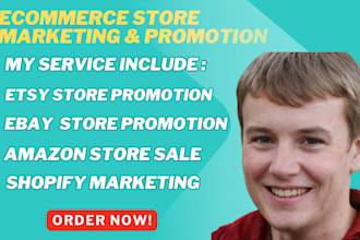 do ebay promotion, etsy promotion, shopify marketing and boost amazon sales