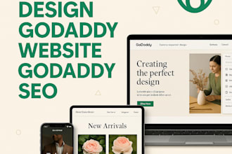 design godaddy website,redesign godaddy ecommerce website, godaddy seo