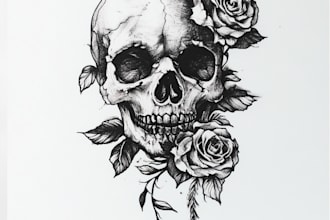 do your minimalist tattoo design in my art style
