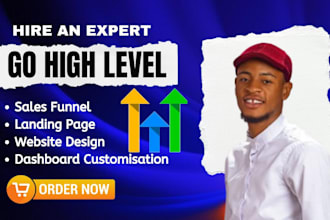 design gohighlevel sales funnel membership course setup landingpage and website