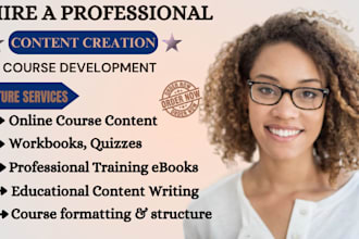 create online course content ebook online course creation training course ppt