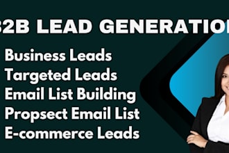 do b2b lead generation, email leads, contact list ecommerce leads, email finding