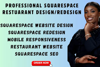 design squarespace restaurant website bakery website food booking website