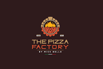 design custom bakery, pizza, bread and restaurant logo