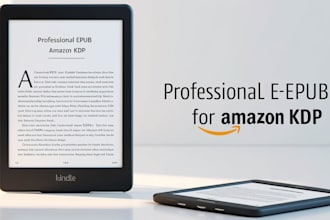 convert your manuscript into a professional epub for amazon KDP