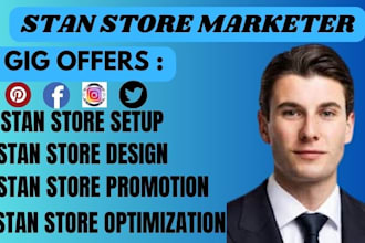 do stan store promotion, stan store design, stan store marketing to drive sales