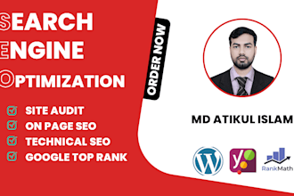 do website onpage technical SEO website audit and keywords research