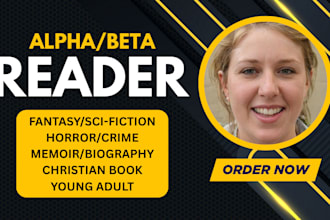 beta read critique fantasy sci fiction novel, thriller horror christian books