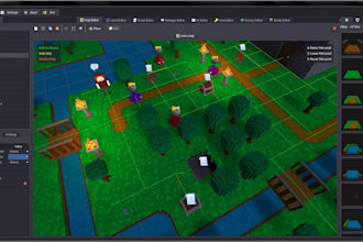 create 2d and 3d godot game, gd script, godot map,