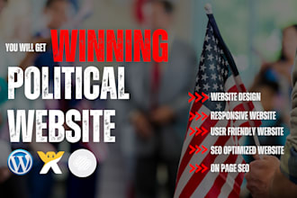 design political campaign website candidate responsive donation politics website