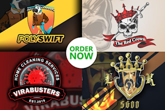 do modern business logo design with copyrights