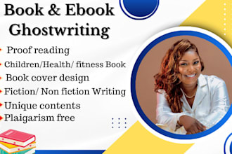 be your ebook ghostwriting fiction non fiction writer ghostwriter