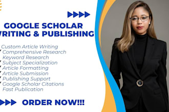 write and publish article in google scholar peer reviewed indexed journal